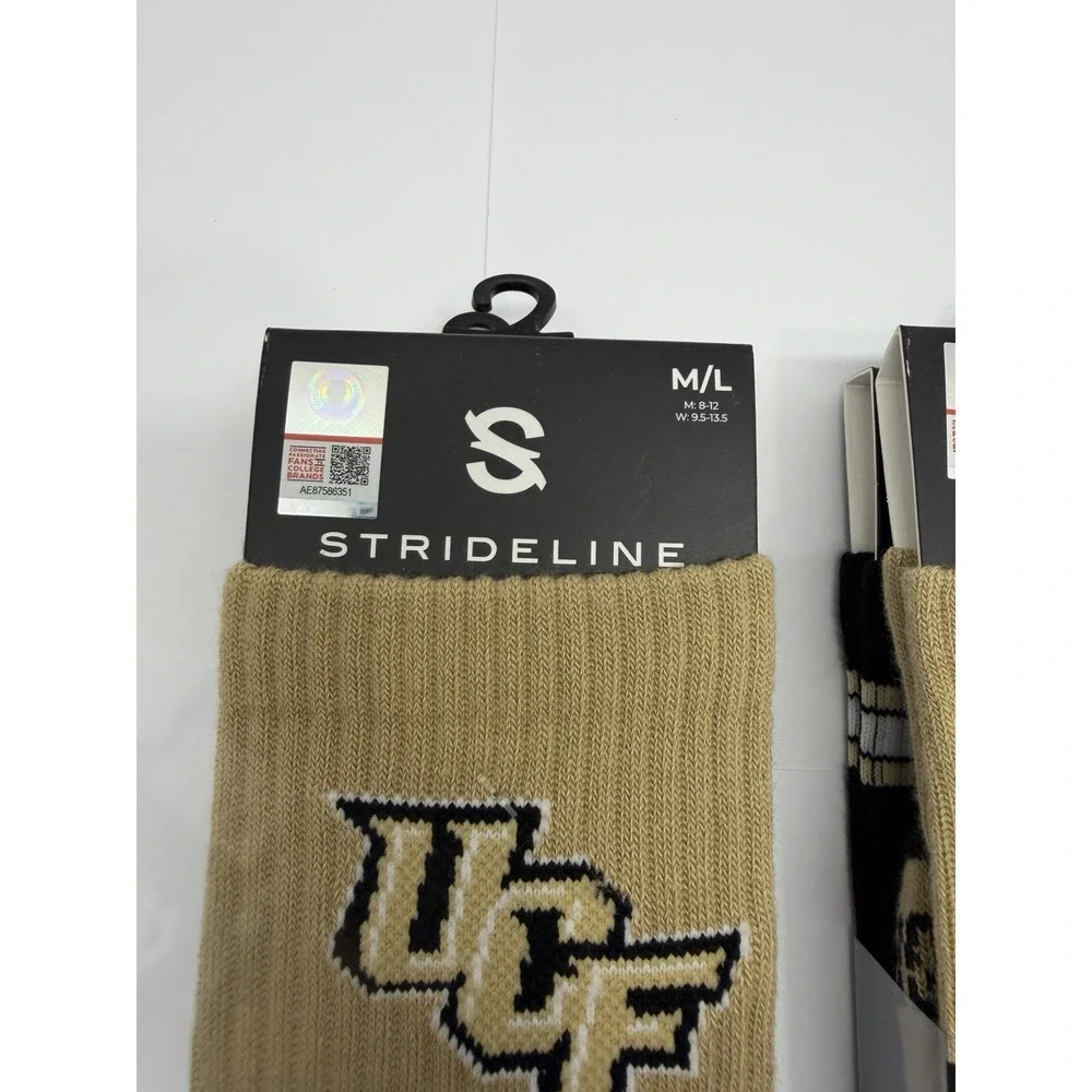 Lot‎ 2 Pair Central Florida UCF Knights Socks University Strideline Premium